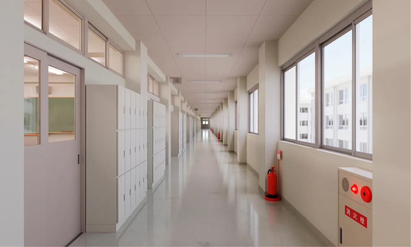学校廊下